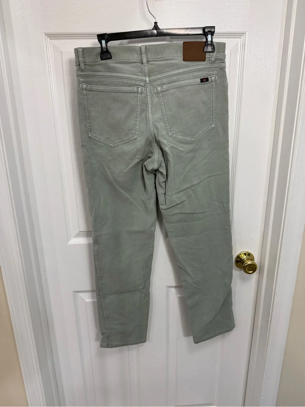 Men’s Faherty Stretch Terry 5 Pocket Green Pants Size 31x28